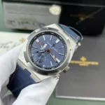Super Clone Vacheron Constantin Overseas Dual Time 7900V 41mm Blue Dial Steel