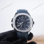 Super Clone Patek Philippe Aquanaut 40mm Rubber Strap Steel 5164G - view 18