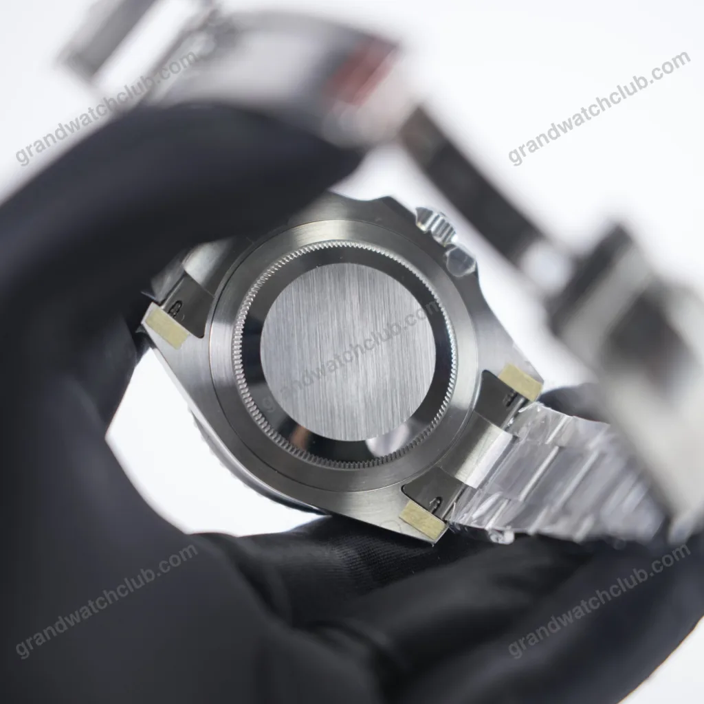 Super Clone Rolex GMT-Master II 126710BLNR “Batman” — movement / caseback view