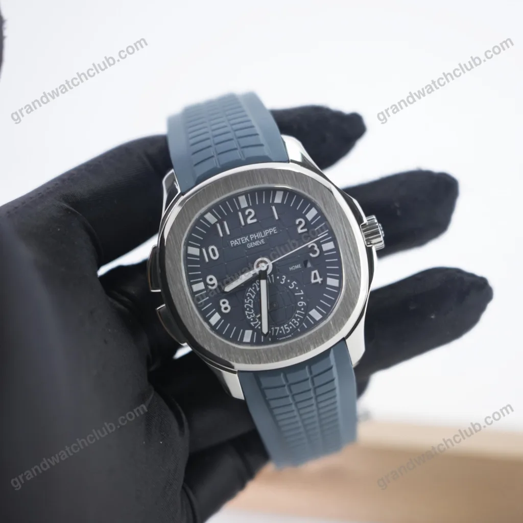 Super Clone Patek Philippe Aquanaut 40mm Rubber Strap Steel 5164G - view 15