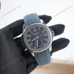 Super Clone Patek Philippe Aquanaut 40mm Rubber Strap Steel 5164G - view 15