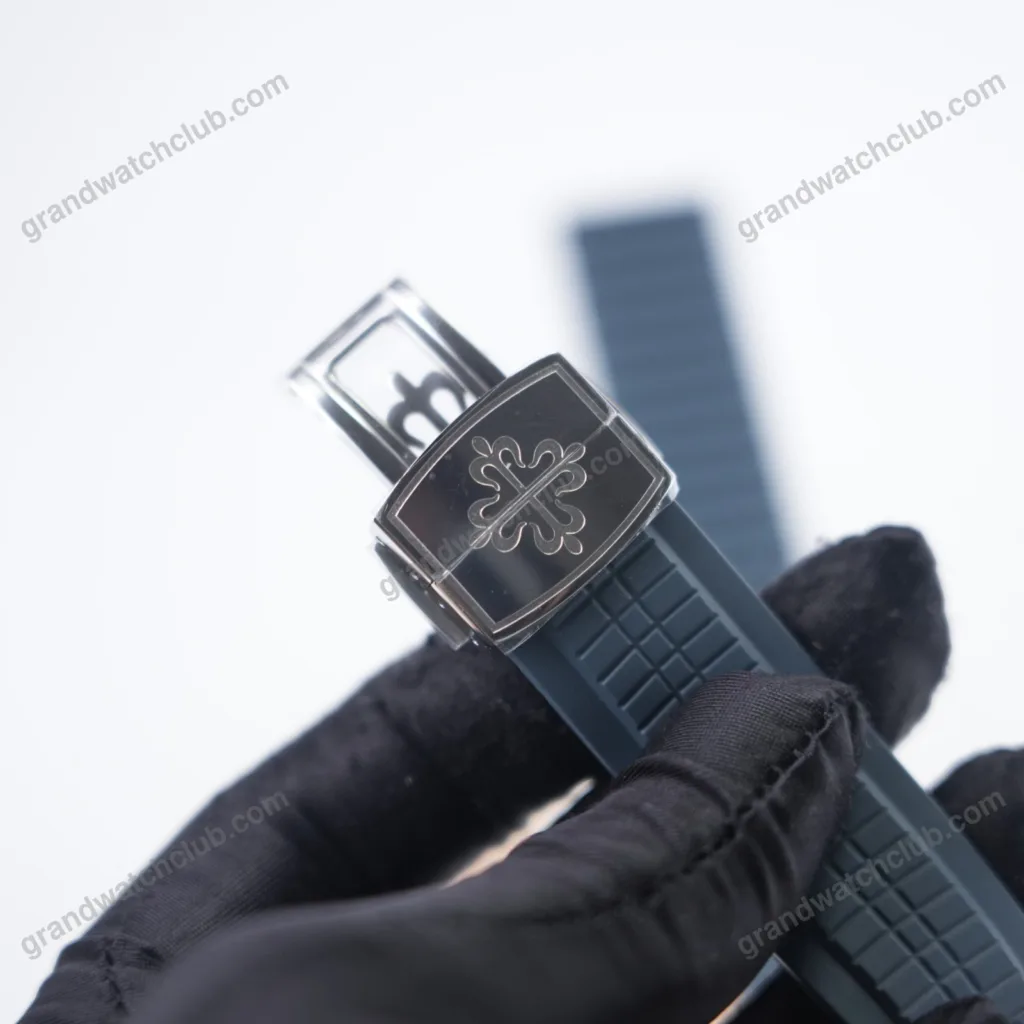 Super Clone Patek Philippe Aquanaut 40mm Rubber Strap Steel 5164G - view 12
