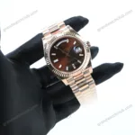 Super Clone Rolex Day-Date Chocolate Diamond Dial 228235-0003 40 mm – Swiss SuperClone