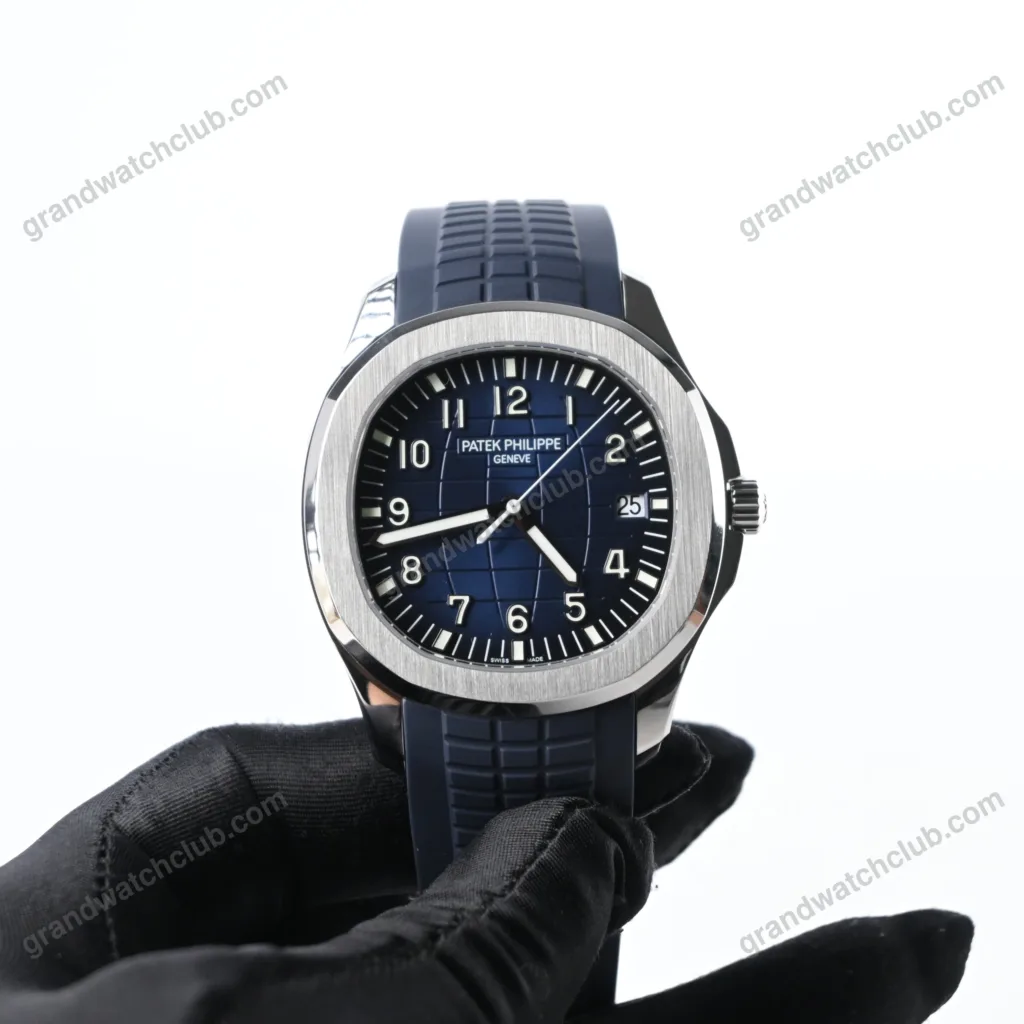 Super Clone Patek Philippe Aquanaut 5168G-001 Blue Rubber Strap – Swiss SuperClone