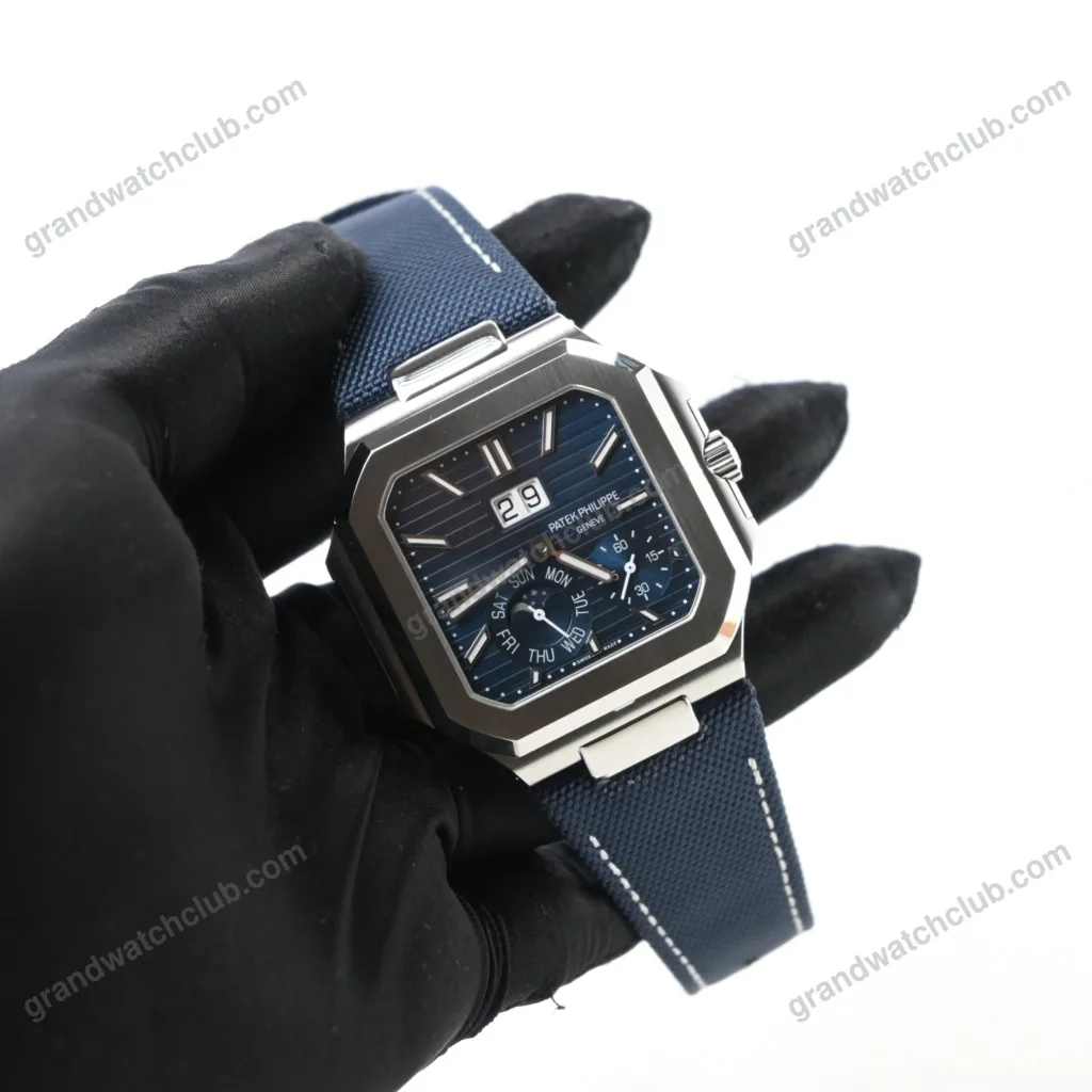 Super Clone Patek Philippe Cubitus 5822P-001 Platinum Instantaneous Grand Date Day Moon Phases – Swiss SuperClone