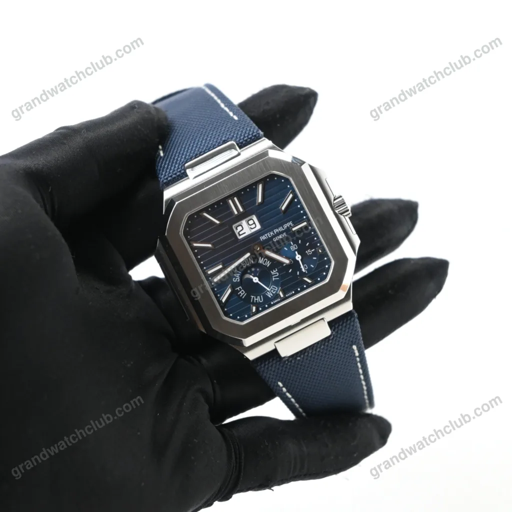 Super Clone Patek Philippe Cubitus 5822P-001 Platinum Instantaneous Grand Date Day Moon Phases – Swiss SuperClone