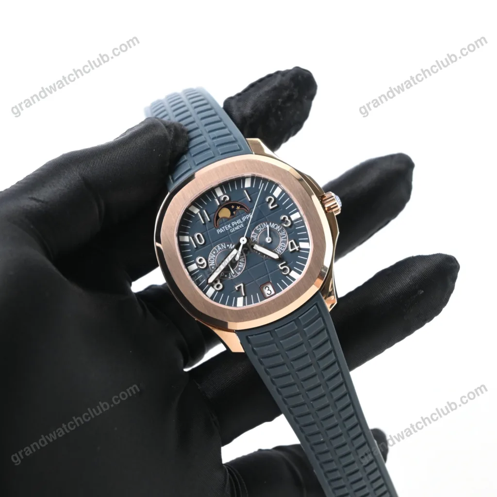 Super Clone Patek Philippe Aquanaut 5261A Moonphase Tifany Blue Rose 40mm – – Swiss SuperClone