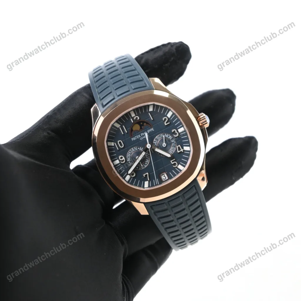 Super Clone Patek Philippe Aquanaut 5261A Moonphase Tifany Blue Rose 40mm – – Swiss SuperClone