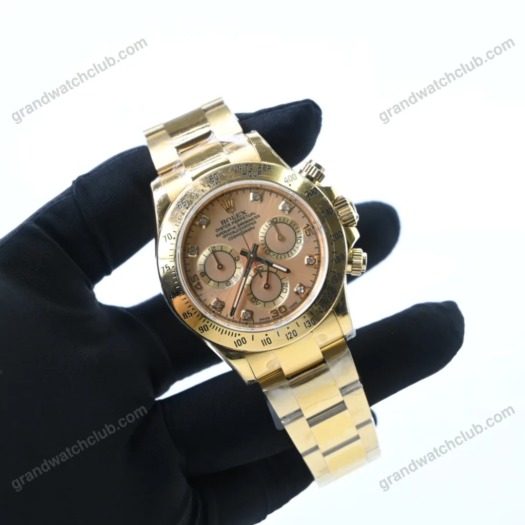 Super Clone Rolex Daytona Champagne Dial 116528 – Swiss SuperClone