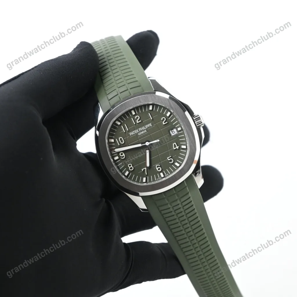 Super Clone Patek Philippe Aquanaut 42mm Rubber Strap Steel – Swiss SuperClone 5168G