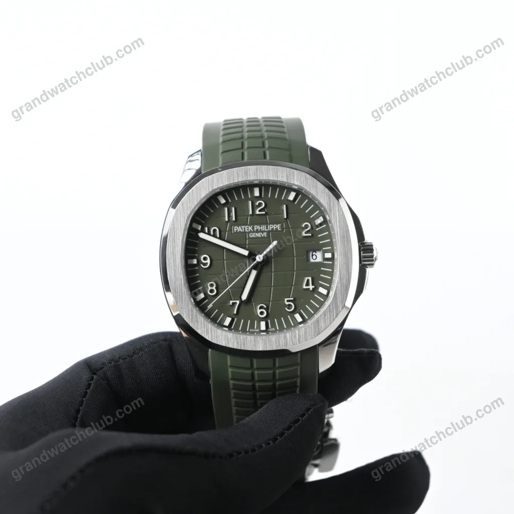 Super Clone Patek Philippe Aquanaut 42mm Rubber Strap Steel – Swiss SuperClone 5168G
