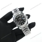 Super Clone Rolex Day-Date Bright Black Dial 228236-0003 40 mm – Swiss SuperClone