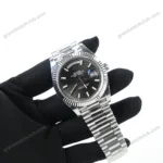 Super Clone Rolex Day-Date Bright Black Dial 228236-0003 40 mm – Swiss SuperClone