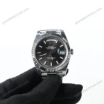 Super Clone Rolex Day-Date Bright Black Dial 228236-0003 40 mm – Swiss SuperClone