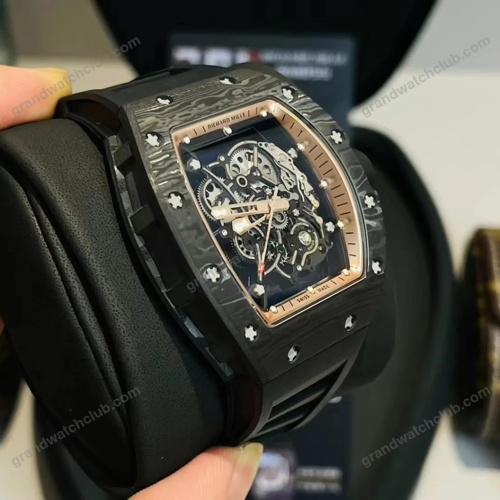 Super Clone Richard Mille RM 55 Richard Mille Asia Manual Winding Bubba Watson 42MM