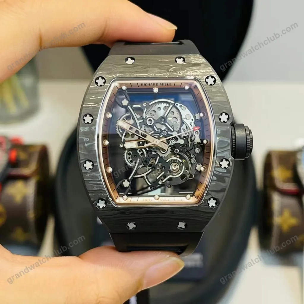 Super Clone Richard Mille RM 55 Richard Mille Asia Manual Winding Bubba Watson 42MM