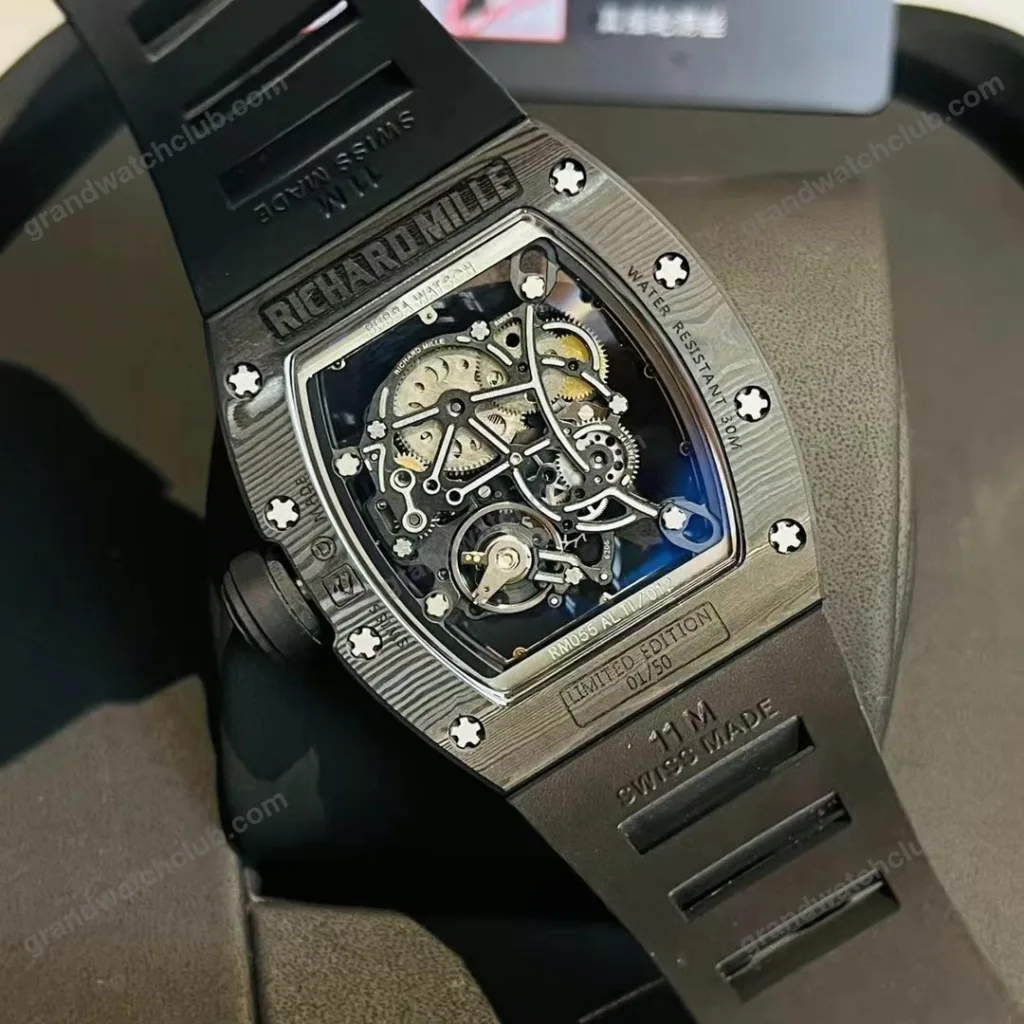 Super Clone Richard Mille RM 55 Richard Mille Asia Manual Winding Bubba Watson 42MM