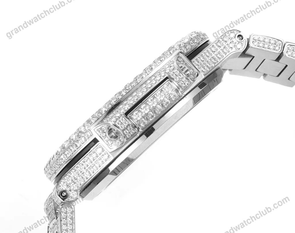 Super Clone Patek Philippe Nautilus 5711 40mm Up Full 3000pcs Moissanite Pave Hongkong – Customize Diamod – Swiss SuperClone