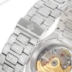 Super Clone Patek Philippe Nautilus 5711 40mm Up Full 3000pcs Moissanite Pave Hongkong – Customize Diamod – Swiss SuperClone