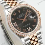 Super Clone Rolex Datejust Slate Diamond Dial 126281RBR-0011 36 mm — bracelet detail