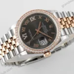Super Clone Rolex Datejust Slate Diamond Dial 126281RBR-0011 36 mm — view 10