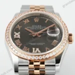 Super Clone Rolex Datejust Slate Diamond Dial 126281RBR-0011 36 mm — view 9