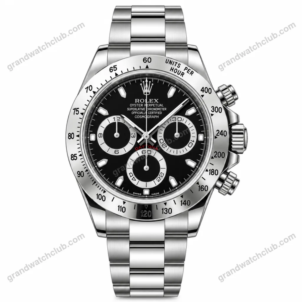 Super Clone Rolex Daytona Black Dial 116520 – Swiss SuperClone