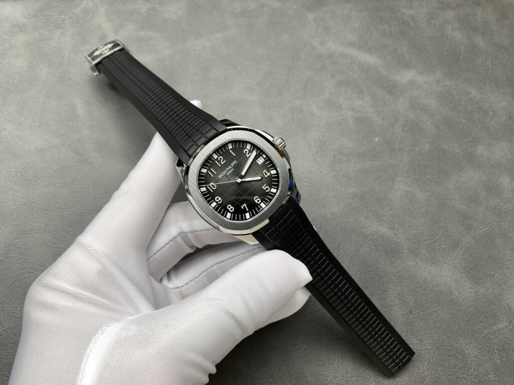 Super Clone Patek Philippe Aquanaut 40mm Rubber Strap Steel 5167A - view 6
