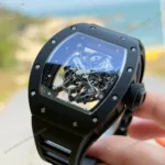 Super Clone Richard Mille RM 55 Richard Mille Manual Winding Bubba Watson 42mm Black