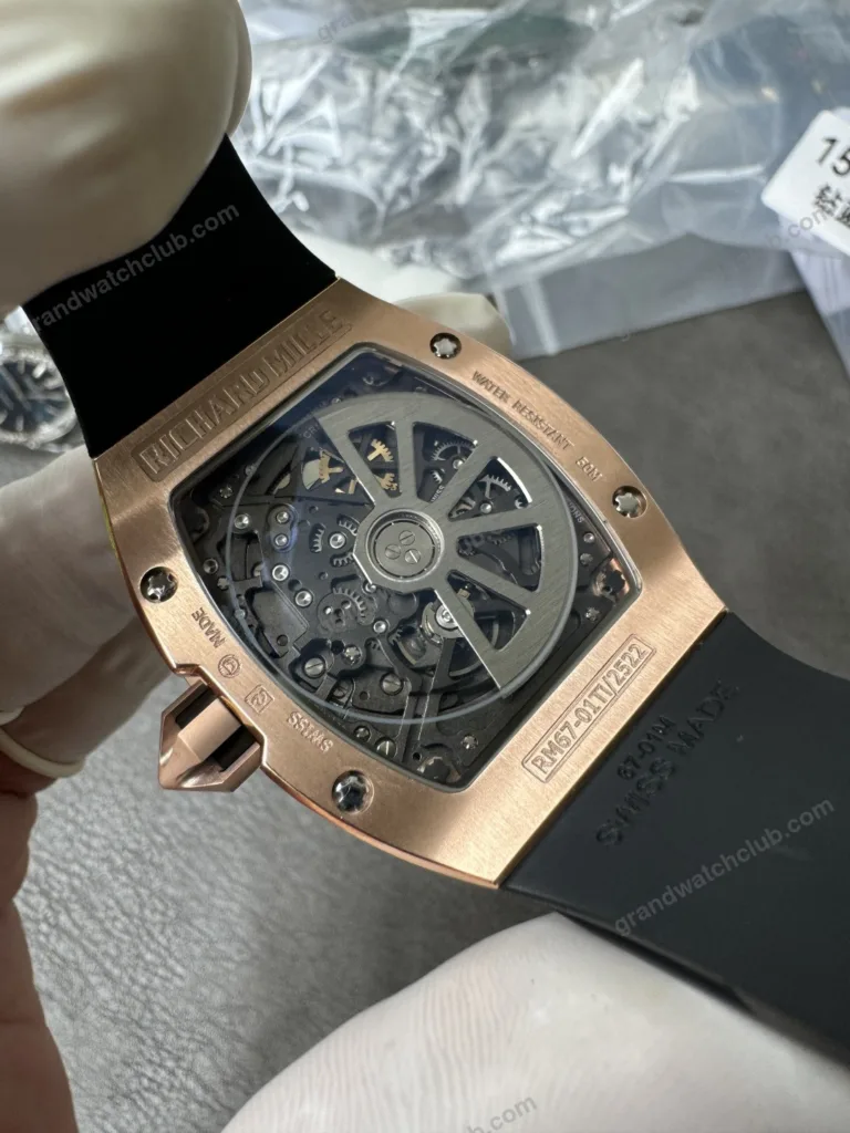 Super Clone Richard Mille Rose Gold Dial Rose Gold