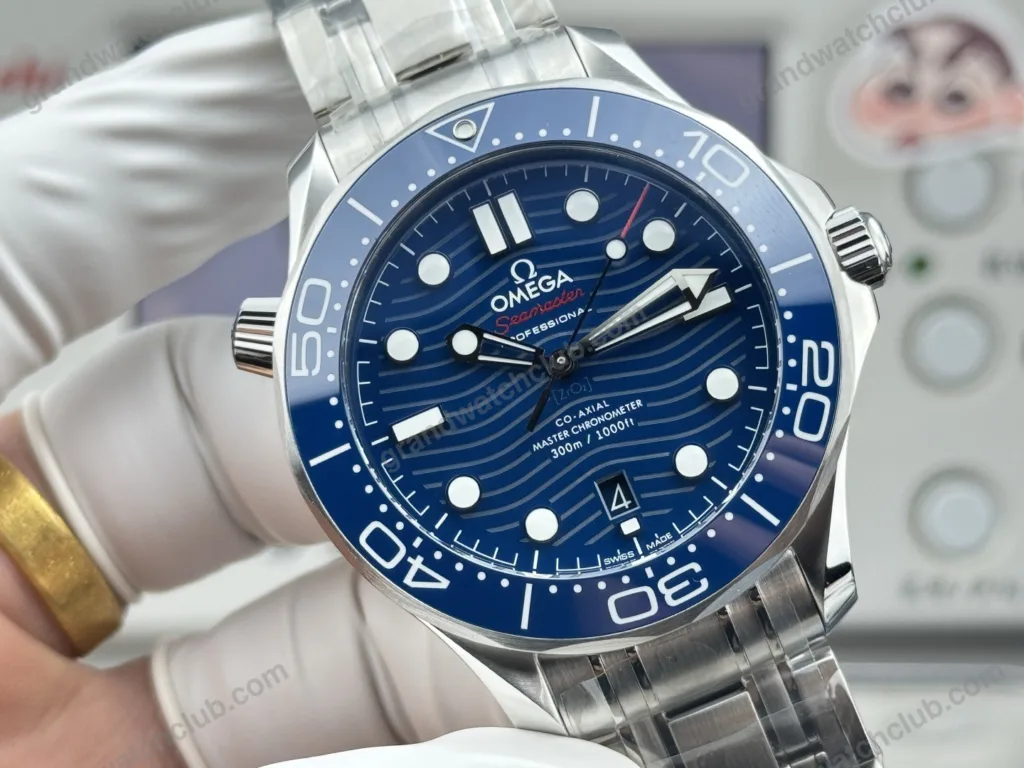 Super Clone Omega Seamaster Diver 300M Co‑Axial Master Chronometer 210.32.42.20.03.001 42mm Blue Dial – Swiss SuperClone