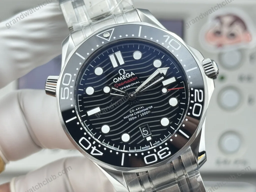 Super Clone Omega Seamaster Diver 300M Co‑Axial Master Chronometer 210.30.42.20.01.001 42mm Black Dial – Swiss SuperClone