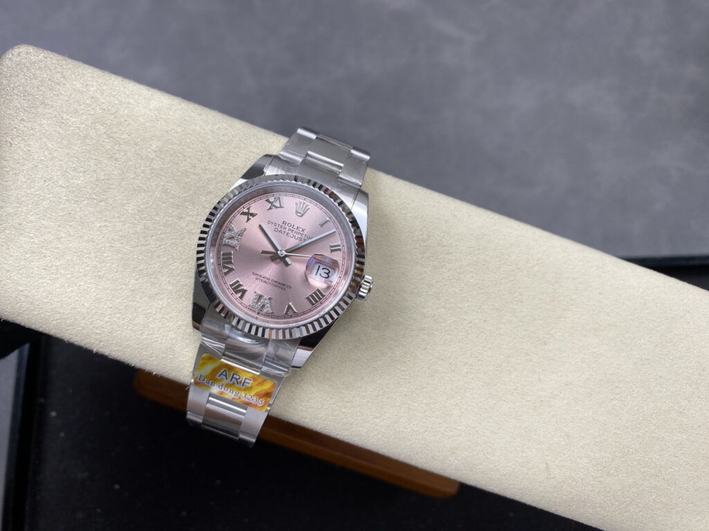 Super Clone Rolex Datejust Pink Roman Dial 126234-0032 36 mm – Swiss SuperClone