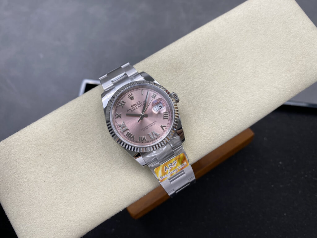 Super Clone Rolex Datejust Pink Roman Dial 126234-0032 36 mm – Swiss SuperClone