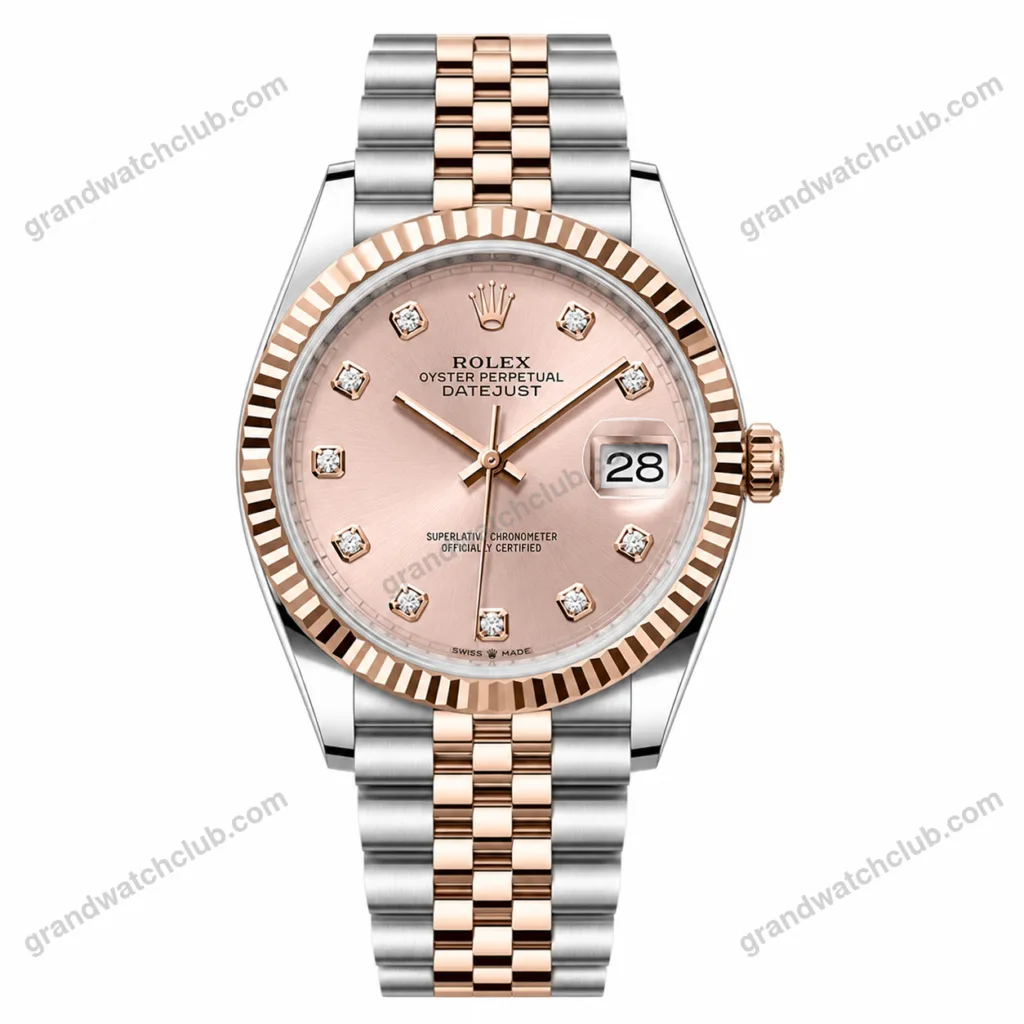Super Clone Rolex Datejust Rose-Gold Dial REP016816 41 mm