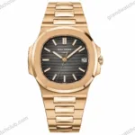 Super Clone Patek Philippe Nautilus 5711/1R-001 40mm Gray Dial Rose Gold V3 Update – Swiss SuperClone