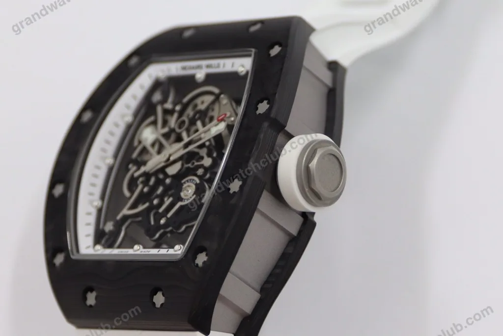 Super Clone Richard Mille RM 55 Richard Mille Black Bubba Watson 42mm Ceramic