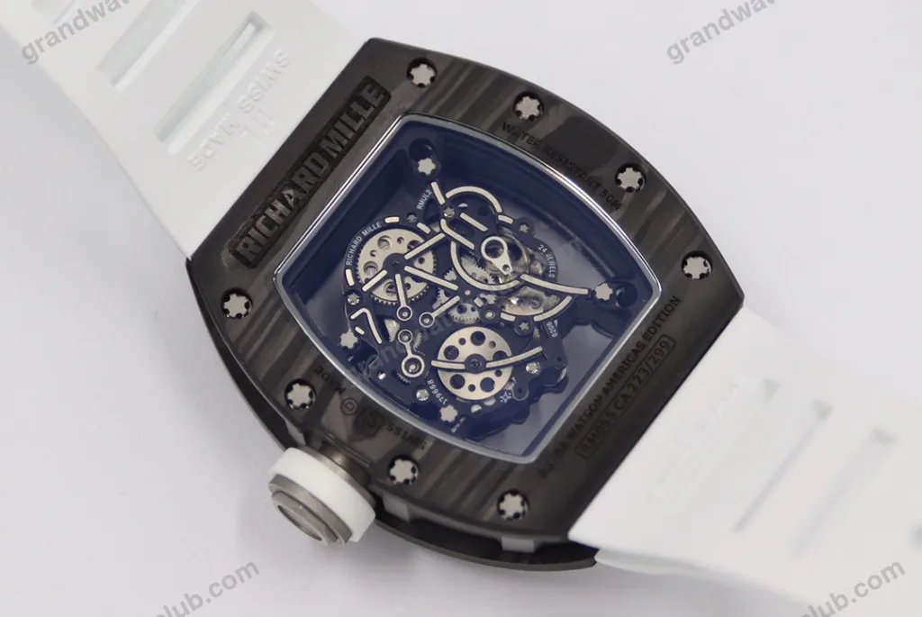 Super Clone Richard Mille RM 55 Richard Mille Black Bubba Watson 42mm Ceramic