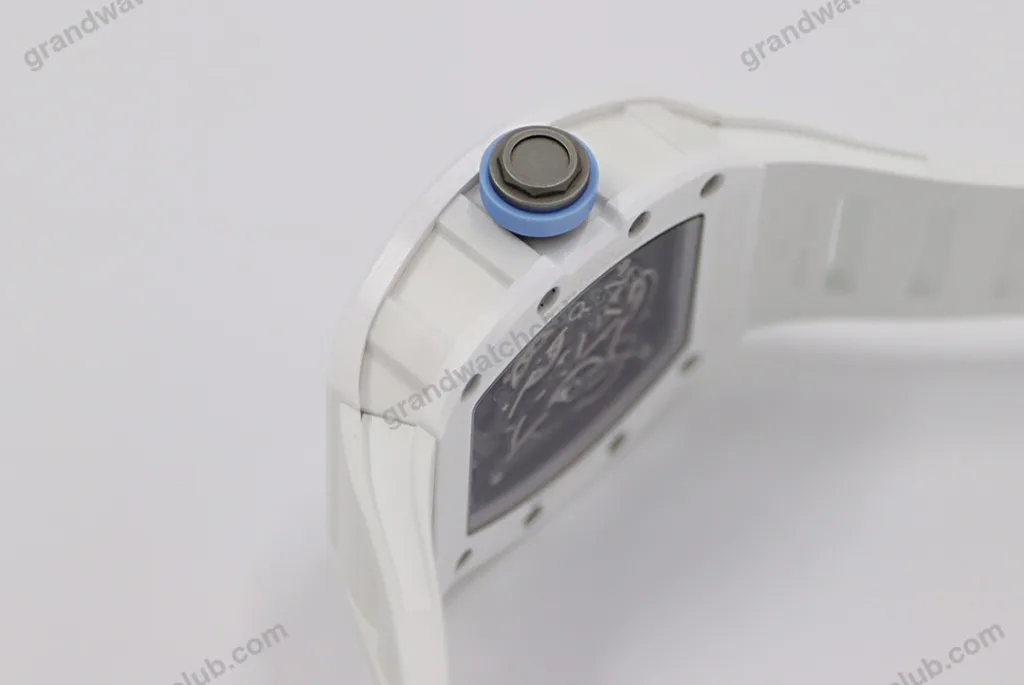 Super Clone Richard Mille RM 55 Richard Mille BLUE 42mm Ceramic