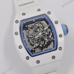 Super Clone Richard Mille RM 55 Richard Mille BLUE 42mm Ceramic