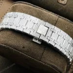Super Clone Audemars Piguet Royal Oak 15400ST 41mm Full Moissanite Hongkong – Customize Diamod – Swiss SuperClone