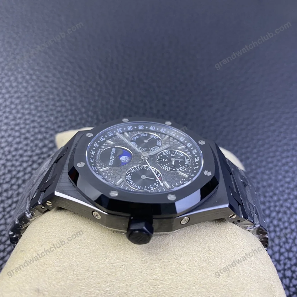Super Clone Audemars Piguet Royal Oak Perpetual Calendar 26579CE.OO.1225CE.01 Black Ceramic 41mm – Swiss SuperClone