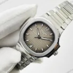 Super Clone Patek Philippe Nautilus 7118/1A-011 35.2mm Gray Dial Steel – Swiss SuperClone
