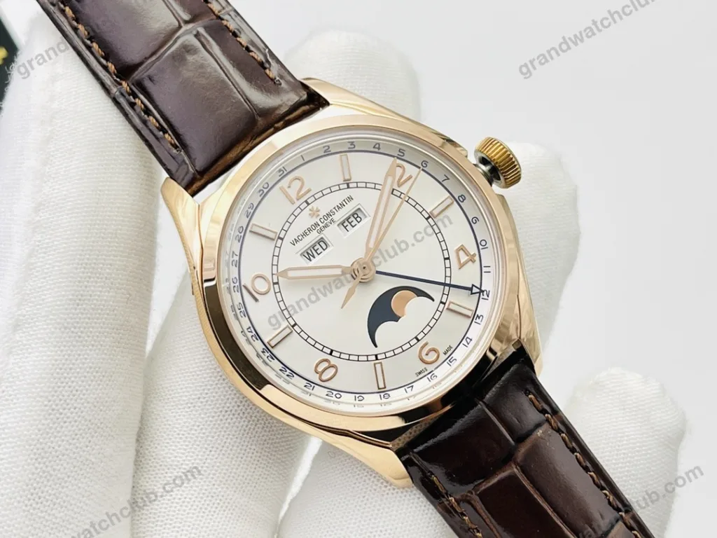 Super Clone Vacheron Constantin FiftySix Complete Calendar 4000E/000R-B438 40mm Rose Gold