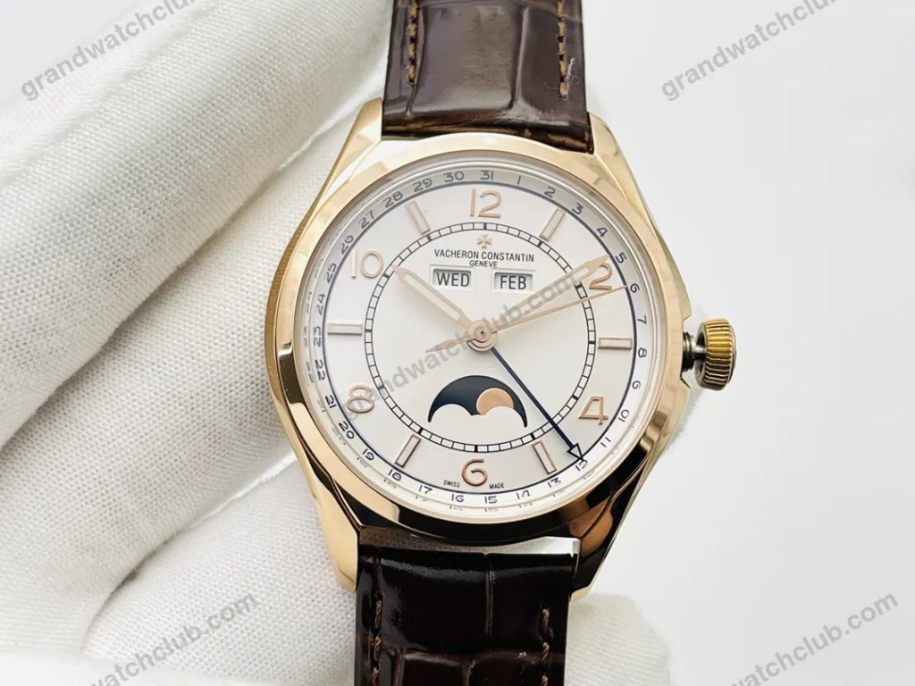 Super Clone Vacheron Constantin FiftySix Complete Calendar 4000E/000R-B438 40mm Rose Gold