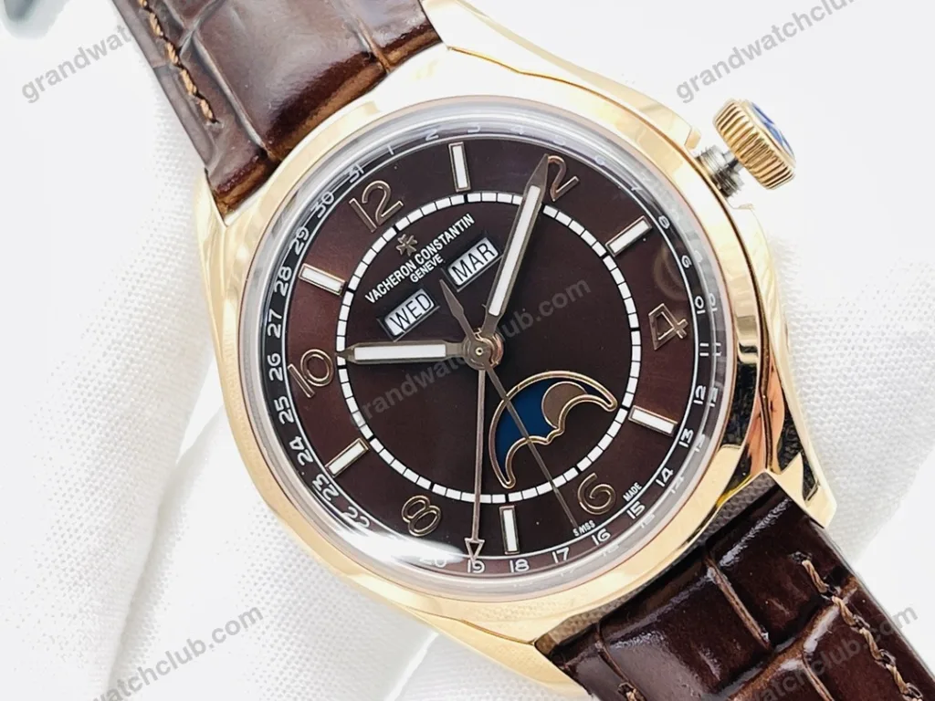 Super Clone Vacheron Constantin FiftySix Complete Calendar 4000E/000R-B065 41mm Rose Gold