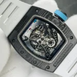 Super Clone Richard Mille RM 55 Richard Mille Asia Manual Winding Bubba Watson Carbon
