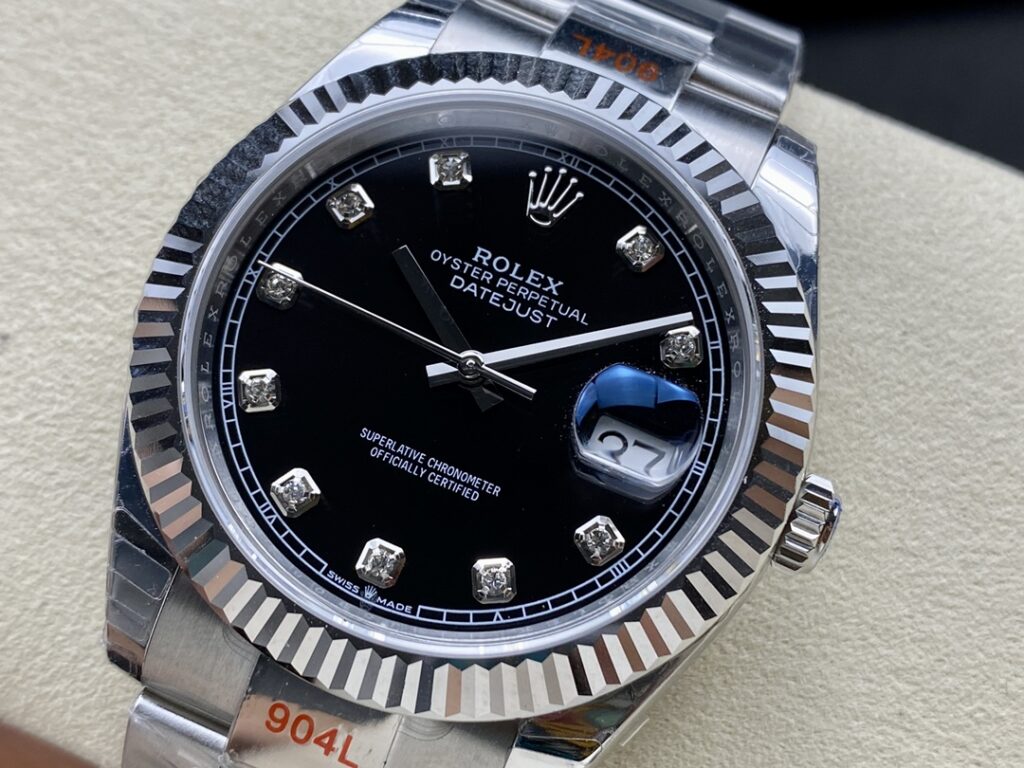 Super Clone Rolex Datejust Black Diamond Dial 126334-0011 41 mm – Swiss SuperClone