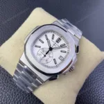 Super Clone Patek Philippe Nautilus Chronograph 5980/1A-019 40.5mm White Dial – Swiss SuperClone