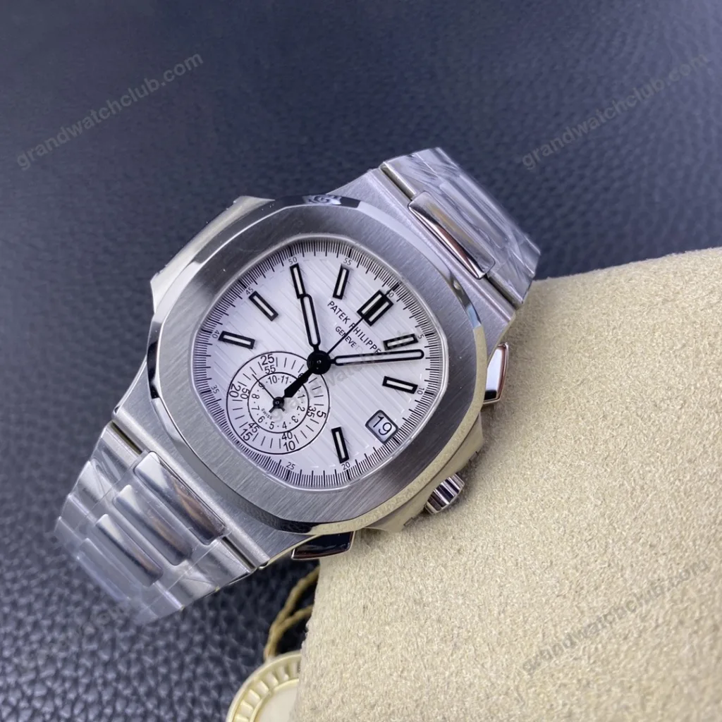 Super Clone Patek Philippe Nautilus Chronograph 5980/1A-019 40.5mm White Dial – Swiss SuperClone